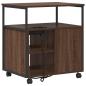 Preview: Büroschrank mit Rad Braune Eiche 60 x 46 x 67 cm Holzwerkstoff