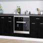 Preview: ARDEBO.de - Backofen-Schrank Schwarze Eiche 60 x 46 x 81.5 cm Holzwerkstoff