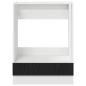 Preview: Backofen-Schrank Schwarze Eiche 60 x 46 x 81.5 cm Holzwerkstoff