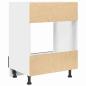 Preview: Backofen-Schrank Schwarze Eiche 60 x 46 x 81.5 cm Holzwerkstoff