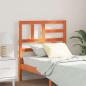 Preview: ARDEBO.de - Bett Kopfteil Wachsbraun 80.5 x 4 x 104 cm Massivholz Kiefer
