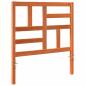 Preview: Bett Kopfteil Wachsbraun 80.5 x 4 x 104 cm Massivholz Kiefer