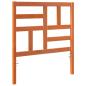 Preview: Bett Kopfteil Wachsbraun 80.5 x 4 x 104 cm Massivholz Kiefer