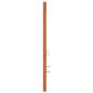 Preview: Bett Kopfteil Wachsbraun 105.5 x 4 x 104 cm Massivholz Kiefer