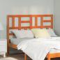 Preview: ARDEBO.de - Bett Kopfteil Wachsbraun 145.5 x 4 x 104 cm Massivholz Kiefer