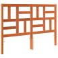 Preview: Bett Kopfteil Wachsbraun 145.5 x 4 x 104 cm Massivholz Kiefer