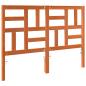 Preview: Bett Kopfteil Wachsbraun 145.5 x 4 x 104 cm Massivholz Kiefer