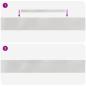Preview: Rasenrand 4 pcs Silber 450 x 10 cm Edelstahl