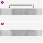 Preview: Rasenrand Silber 450 x 10 cm Verzinkter Stahl
