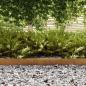 Preview: Rasenrand 4 pcs Rostig 450 x 10 cm Witterungsbeständiger Stahl