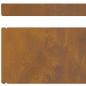 Preview: Rasenrand 4 pcs Rostig 450 x 10 cm Witterungsbeständiger Stahl