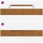 Preview: Rasenrand 4 pcs Rostig 450 x 10 cm Witterungsbeständiger Stahl