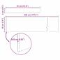 Preview: Rasenrand 4 pcs Silber 450 x 15 cm Verzinkter Stahl