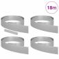 Preview: Rasenrand 4 pcs Silber 450 x 15 cm Verzinkter Stahl