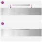 Preview: Rasenrand 4 pcs Silber 450 x 15 cm Verzinkter Stahl