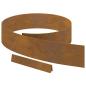 Preview: Rasenrand 4 pcs Rostig 450 x 15 cm Witterungsbeständiger Stahl