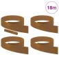 Preview: Rasenrand 4 pcs Rostig 450 x 15 cm Witterungsbeständiger Stahl