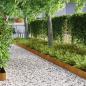 Preview: Rasenrand 4 pcs Rostig 450 x 15 cm Witterungsbeständiger Stahl