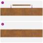 Preview: Rasenrand 4 pcs Rostig 450 x 15 cm Witterungsbeständiger Stahl