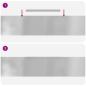 Preview: Rasenrand Silber 450 x 20 cm Verzinkter Stahl
