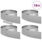 Preview: Rasenrand 4 pcs Silber 450 x 20 cm Verzinkter Stahl