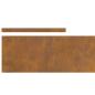 Preview: Rasenrand Rostig 450 x 20 cm Witterungsbeständiger Stahl