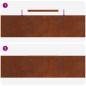 Preview: Rasenrand 4 pcs Rostig 450 x 25 cm Witterungsbeständiger Stahl