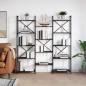 Preview: ARDEBO.de - Regal Schwarze Eiche 156 x 25 x 167.5 cm Holzwerkstoff