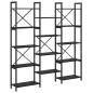 Preview: Regal Schwarze Eiche 156 x 25 x 167.5 cm Holzwerkstoff