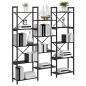 Preview: Regal Schwarze Eiche 156 x 25 x 167.5 cm Holzwerkstoff
