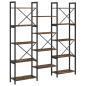 Preview: Regal Räuchereiche 156 x 25 x 167.5 cm Holzwerkstoff
