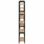 Preview: Regal Eiche handwerklich 156 x 25 x 167.5 cm Holzwerkstoff