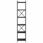 Preview: Bücherregal Schwarze Eiche 40 x 30 x 188 cm Holzwerkstoff