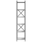 Preview: Bücherregal Grau Sonoma 40 x 30 x 188 cm Holzwerkstoff