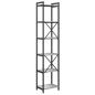 Preview: Bücherregal Grau Sonoma 40 x 30 x 188 cm Holzwerkstoff