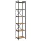 Preview: Bücherregal Eiche handwerklich 40 x 30 x 188 cm Holzwerkstoff