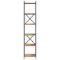 Preview: Bücherregal Eiche handwerklich 40 x 30 x 188 cm Holzwerkstoff