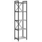 Preview: Bücherregal Grau Sonoma 40 x 30 x 153 cm Holzwerkstoff