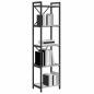 Preview: Bücherregal Grau Sonoma 40 x 30 x 153 cm Holzwerkstoff