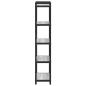Preview: Bücherregal Grau Sonoma 40 x 30 x 153 cm Holzwerkstoff