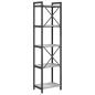 Preview: Bücherregal Grau Sonoma 40 x 30 x 153 cm Holzwerkstoff