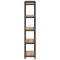 Preview: Bücherregal Eiche handwerklich 40 x 30 x 153 cm Holzwerkstoff
