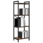 Preview: Bücherregal Räuchereiche 40 x 30 x 118 cm Holz
