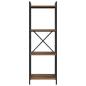 Preview: Bücherregal Altholz 40 x 30 x 118 cm Massivholz