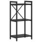 Preview: Bücherregal Schwarze Eiche 40 x 30 x 83 cm Holzwerkstoff