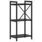 Preview: Bücherregal Schwarze Eiche 40 x 30 x 83 cm Holzwerkstoff