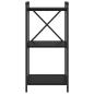 Preview: Bücherregal Schwarze Eiche 40 x 30 x 83 cm Holzwerkstoff
