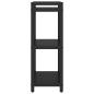 Preview: Bücherregal Schwarze Eiche 40 x 30 x 83 cm Holzwerkstoff