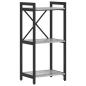 Preview: Bücherregal Grau Sonoma 40 x 30 x 83 cm Holzwerkstoff