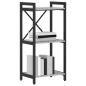 Preview: Bücherregal Grau Sonoma 40 x 30 x 83 cm Holzwerkstoff